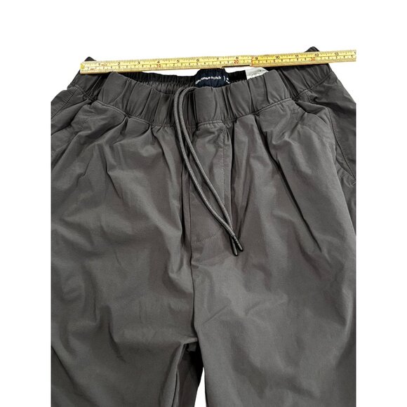 Abercrombie & Fitch Black Relaxed Fit Joggers M Elastic Waist Lightweight - Picture 9 of 10